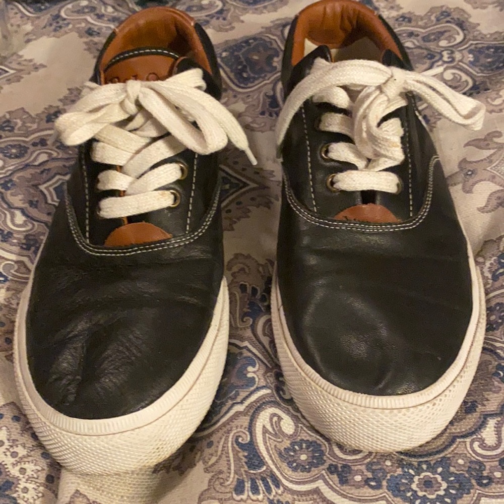 Leather polo shoes
